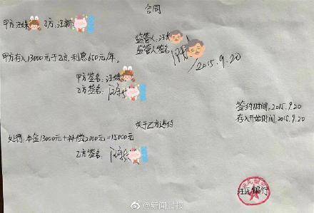 压岁钱保管合同时隔7年重现!大二女儿问去向,妈妈:给你交学费了 (图1) 压岁钱保管合同时隔7年重现!大二女儿问去向,妈妈:给你交学费了 (图1)