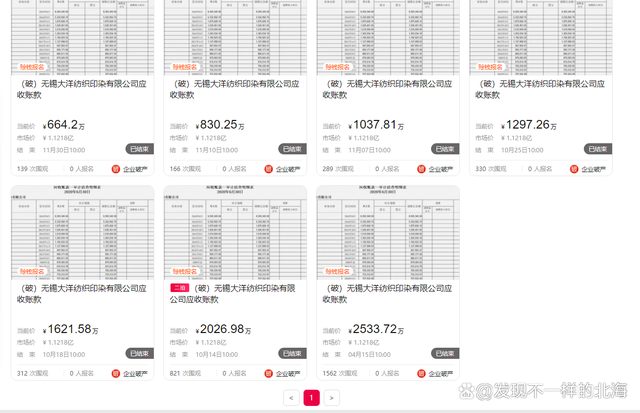 无锡一破产公司1亿多的应收款第27次拍卖，最终以7万多成功拍卖播(图3)