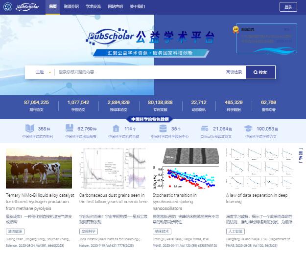 PubScholar公益学术平台入口pubscholar.cn/(图1) PubScholar公益学术平台入口pubscholar.cn/(图1)