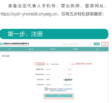 云南省中小企业融资综合信用服务平台https:/xyd-yncredit.cnyeig.cn(图4)
