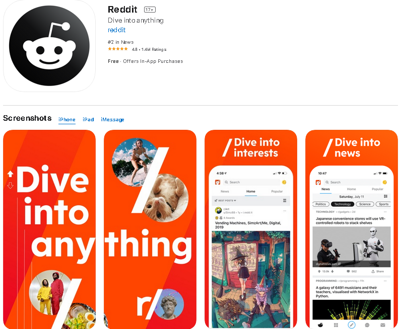 Reddit 官网：www.reddit.com/(图1)