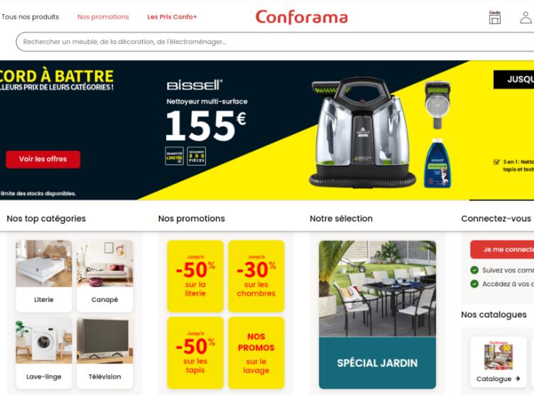 Conforama官网:www.conforama.fr/(图1) Conforama官网:www.conforama.fr/(图1)