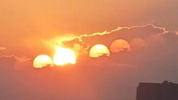 天空惊现7个太阳?网友在线喊话:后羿,你来活儿了! (图2) 天空惊现7个太阳?网友在线喊话:后羿,你来活儿了! (图2)